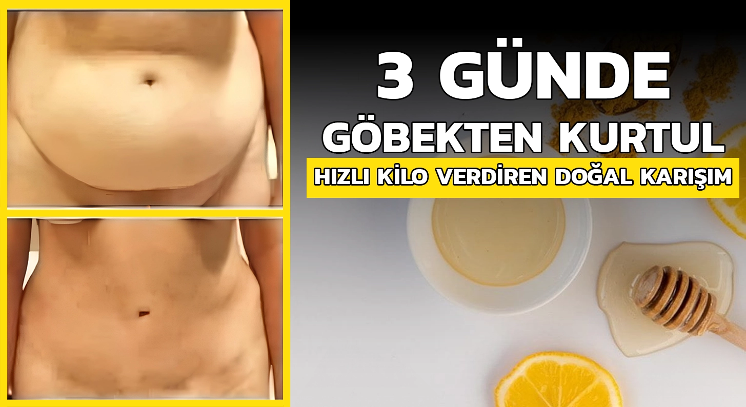 3 Günde Göbekten Kurtul: Hızlı Kilo Verdiren Karışım